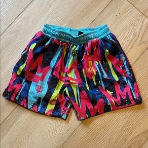Baseball lifestyle Colorful Graffiti Print Athletic Shorts -BL101